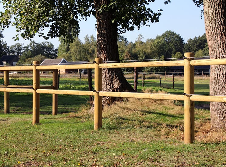 palm Afdeling paspoort Rond-door-rond omheining tuin | Houten omheining weiland